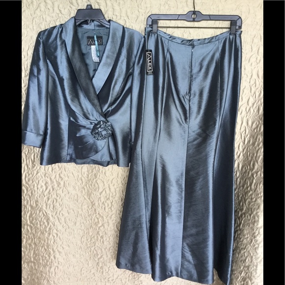 Alex Evenings 2 PC Blazer and Skirt - Picture 1 of 7